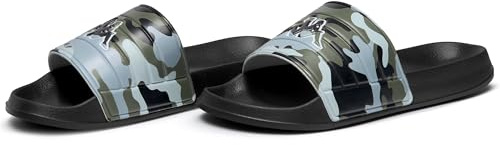 Kappa - Ciabatte, Uomo Donna, Nero, Poliuretano, Piscina. Logo Noles Camo, Taglia: 42