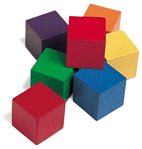 Learning Resources Wooden Color Cubes