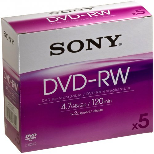Sony DMW 47 - 5 x DVD-RW 4.7 GB - jewel Case - storage media