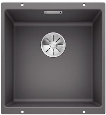 Blanco SUBLINE 400-U 523 423 Fregadero Cocina, Gris Roca, 400mm