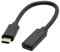 Cable de extensión USB C USB 3.1 tipo C macho a hembra, cable corto Thunderbolt 3 para Nintendo Switch, MacBook Pro, Surface Go, Steam Deck, Galaxy y más (180 grados)
