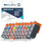 LCL Kompatibel Tintenpatrone PGI-9 PGI-9PBK PGI-9MBK PGI-9C PGI-9M PGI-9Y PGI-9PC PGI-9PM PGI-9G PGI-9R PGI-9GY Ersatz für Canon Pixma Pro 9500 Pro9500 Mark II