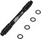 Lixada Albero di conversione 12 mm a 9 mm QR Adattatore MTB Bicicletta Thru Axis Hub Quick Release 100/135/142/148 mm Adattatore mozzo ruota anteriore bicicletta (nero, 100 mm)