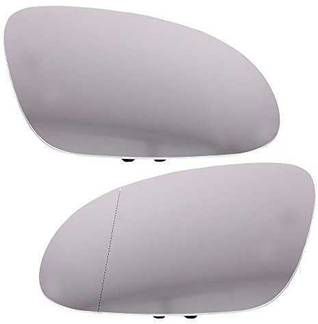 BESTPRICE 1x Spiegelglas links aspährisch & rechts konvex beheizt Außenspiegel SeitenspiegelglasKompatibel mit SEAT ALHAMBRA (7V8, 7V9), SKODA SUPERB 1 (3U4), VW GOLF 5 (1K1), GOLF 5 Variant (1K5),