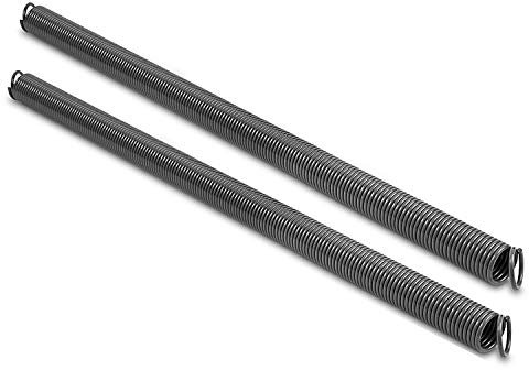 Paire de ressorts d'extension robustes de 40,8 kg pour porte de garage, électrophorèse de haute précision, revêtement noir pour résistance à la corrosion, 18 000 cycles minimum pour ressorts de porte