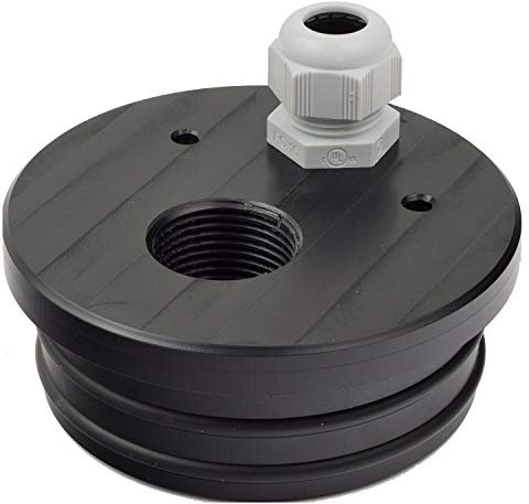 Agora-Tec® Brunnendeckel für 4 Zoll DN 100 Brunnenrohr mit 1 Zoll (30,3mm) IG Innengewinde