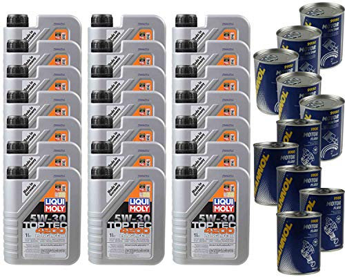 QR-PARTS 69807816 21L Motoröl Liqui Moly Top Tec 4200 5W-30 5xMotor Doctor+Motor Flush