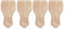 Hztyyier 4 PCS en Bois Massif Jambes De Meubles en Bois Sculpté Canapé Canapé Chaise Ottomane Causeuse Table Cabinet Meubles en Bois Jambes en Bois Bois Fini Sculpté Pieds(15 * 6cm) Office Supplies
