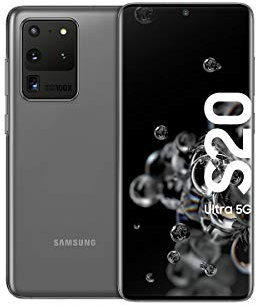 Samsung Galaxy S20 Ultra 5G Smartphone Bundle (17,44 cm) 128 GB interner Speicher, 12 GB RAM, Hybrid SIM, Android inkl. 36 Monate Herstellergarantie [Exklusiv bei Amazon]Deutsche Version, cosmic grey