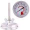 HERCHR Termometro per affumicatore, 75 ℃ a 300 ℃ Termometro da cucina analogico per arrosti in acciaio inox, ideale per carne, pesce, pollame