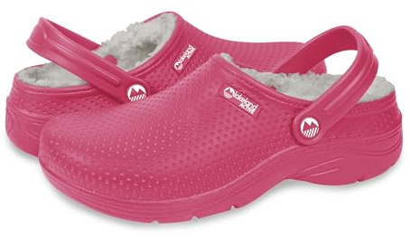 Lakeland Active Women's Fleece-Lined Dockray Clogs - Raspberry - 7 UK