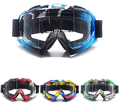 APEBAZY Motocross Brille Motorradbrille Off Road Racing Crossbrille Anti Fog UV Schutzbrille Sportbrille Skibrillen Radbrille für ATV Dirt Bike