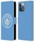 Head Case Designs Officially Licensed Manchester City Man City FC Blue White Mono Badge Leather Wallet Case Compatible With Apple iPhone 13 Pro Max