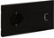 Prise Schuko 2P+T avec chargeur USB type ALegrand 864523serie Niloe Step Noir mat