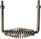 Gooyoou 15,2 cm Edelstahl-Federgriff, 12,7 cm breit, insgesamt mit 1,6 cm Stahlstange für Grillkasten, Anhänger, individuelle Metallprojekte, maßgefertigte Grills, Smoker, Gruben, Holzöfen, Schränke