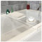 Badewannenablage Acryl Glas, Badewannenbrett Wannenablage Badewannentablett zum Baden Badewannen Zubehör Ablage Tablett Deko Bad Badezimmer Accessoires, Weiß (76x20cm)