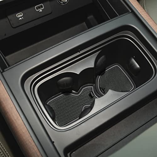Auovo Anti Dust Cup Holder Insert Liners for Land Rover Defender 110 Accessories 2020 2021 2022 Custom Fit Door Pocket Center Console Interior Mats 20pcs (Gray)