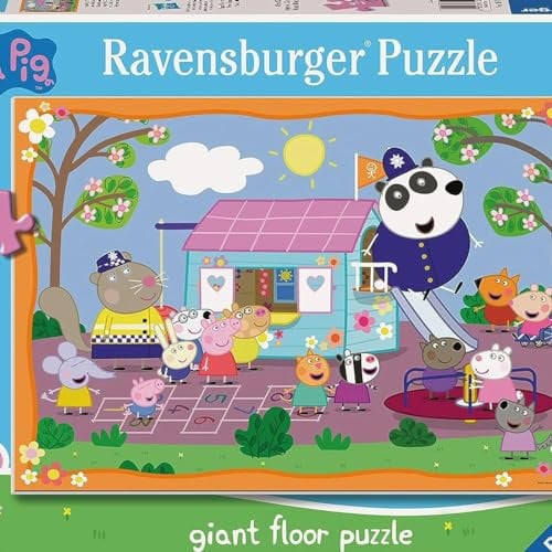 Ravensburger Peppa Pig 24 Giant Floor Jigsaw Puzzles for Kids Age 3 Years Up - Large Shaped Character Pieces