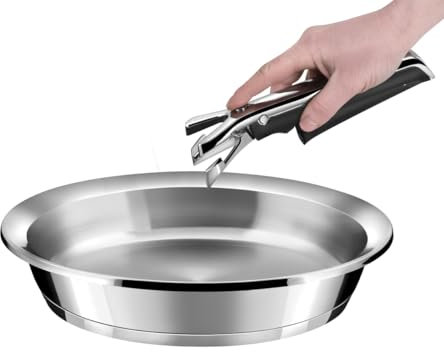 Cuisinox Ycone Bratpfanne, 24 cm, Edelstahl, verspiegelt, mit Griff