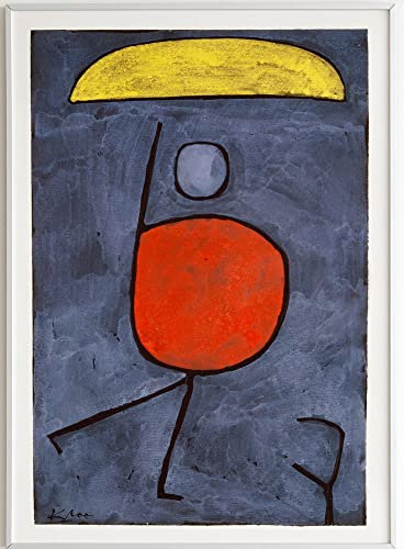 JOPRICO Paul Klee Poster Kunstdruck - with Umbrella (1939) - berühmte Gemälde Impressionismus Kubismus Größe 50x70 cm | 20x28 inch