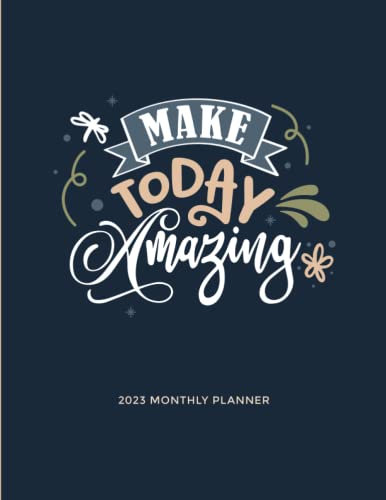2023 Monthly Planner: floral colorful monthly planner