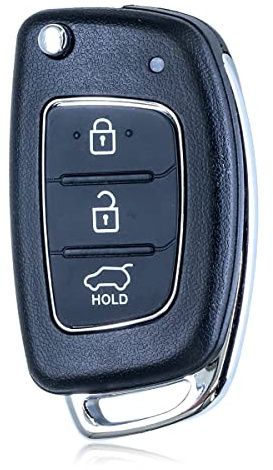 3 Button Replacement Remote Flip Key Fob Case Shell Fix For Compatible with Hyundai Santa ix45 ix35 i20 Santa Fe