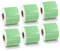 BETCKEY - 6 Große Rollen Grün Versandetiketten Kompatibel mit DYMO 99014(S0722430), 54mm x 101mm, 1440 Farbige Etiketten für LabelWriter 450, 4XL NICHT passend 550 oder 5XL