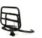MOTONOSTRA Gepäckträger schwarz matt klappbar hinten kompatibel für Vespa GT, GTL, GTV, GTS Super, GT60, 125, 200, 250, 300