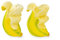 DONKEY Banana Salt & Pepper Shakers Set of 2, Yellow, Dolomite, Kitchen Utensil