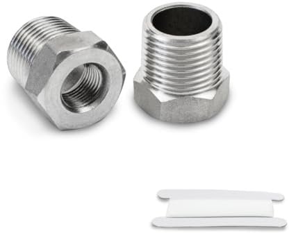 Bwintech 2 Pz da 1/2 femmina a 1 maschio con filettatura BSP Connettore esagonale inossidabile di riduzione per la conversione del collegamento dei tubi
