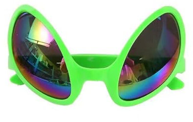 Alien Sonnenbrille Brille Alien Lustige Partybrille für Erwachsene, Kunststoff, Spaßbrille, ohne Sehstärke, Alien Sonnenbrille, Bad Taste Party, Mottoparty, Karneval