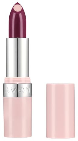 Avon Hydramatic Shine Lipstick 3.6g | Hydrating Intense Colour | SPF 20 | Plumper and Smoother Looking Lips | Cruelty Free | Hydra Shine Burgundy