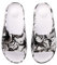 Dedoles Badeschuhe & Hausschuhe viele lustige Designs Bücher Kaffee Katze Party Pizza Dackel Fuchs Panda Delfin Geschenk, Farbe: Schwarz-Weiße Kunst (Chunky Slides), Gr.: 39 EU