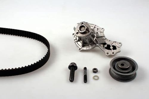 HEPU Wasserpumpe + Zahnriemensatz Kompatibel mit Audi VW Seat 80 + Avant Vento + Passat + Variant + Golf 3 + Variant + T4 Bus + T4 Kasten + T4 89-04