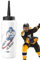 Xeihuul Botella de agua de hockey, botella de agua de 1 litro a prueba de fugas, botella de agua de hockey sobre hielo, pajita larga, para béisbol, gimnasio, yoga, deportes, boxeo