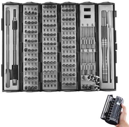 Set di cacciaviti di precisione a molla Set di cacciaviti di precisione a molla, set di cacciaviti di precisione 128 in 1, kit di cacciaviti cilindrici portatili, kit di mini strumenti di riparazione