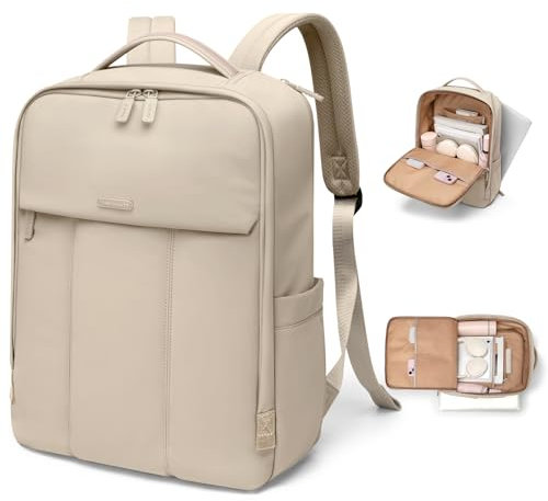 GOLF QUALITY Zaino Porta PC Donna 16 Pollici Impermeabile Computer Backpack con Scomparto per Laptop per Scuola Università Zaino da Viaggio Lavoro Aereo Ufficio, Travel