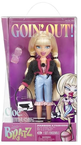 Bratz Goin' Out! Doll - Cloe - 1 Sammlerpuppe mit Accessoires, einem Outfit, einer Handtasche, einer Sonnenbrille und einer Bürste - Kinderspielzeug - ab 6 Jahren