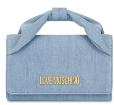 Love Moschino Hellblaue Denim-Tasche