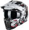 ILM Helm Motorrad Motocross Herren Damen Vintage Retro mit Visier ECE Model Z302,SciFiRot,L