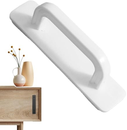 Jongyumo Maniglia per porta in vetro, maniglia per porta a tirante | Maniglia per armadio senza perforazione | Impugnatura push-pull adesiva per cucina, camera da letto, soggiorno, studio, balcone