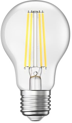 ledscom.de E27 LED Leuchtmittel, A60, warmweiß (2700 K), 4 W, 848lm
