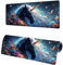 Large Mouse Mat Butterfly, XXL Unicorn Gaming Mouse Pad Desk Pad 1400x600x3mm, Keyboard Mat with Non-Slip Rubber Base, Soft Smooth Surface, Stitched Edges Mousepad, Improved Precision and Speed O-0