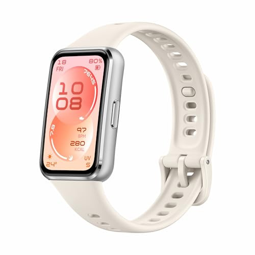 HUAWEI Band 11 Smartwatch, Fitness Tracker, Legierungsgehäuse, Weiß | 1,62 AMOLED, 1500 Nits, Herzfrequenz- & Schlaftracking, SpO2, Bis zu 14 Tage Akku, Bluetooth, für iOS & Android