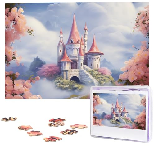 1000-teiliges Puzzle für Erwachsene, herausfordernde Puzzles, Blumen- und Haus-Fotopuzzle, Geschenke für Familie, Zuhause, Wanddekoration, personalisierte Holzpuzzles, 75 x 50 cm
