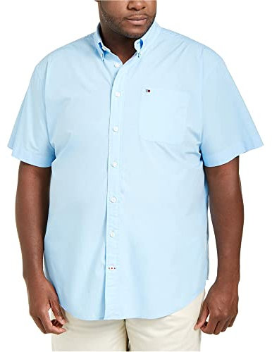 Tommy Hilfiger Maxwell Button Down Chemise à Manches Courtes pour Homme - - XL (Haut)