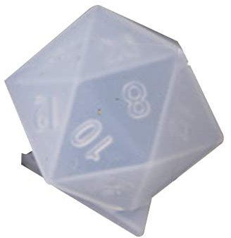 Qiulip - Stampo in silicone a forma di dadi, per fai da te, con cristalli epossidici 15