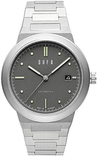 DuFa Herren Analog Automatik Uhr mit Edelstahl Armband DF-9033-44