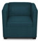 DOMO. collection Sessel Bob FK, kleiner Retro-Sessel mit Armlehnen und Federkern, Polstersessel, Cocktailsessel, Loungesessel, 73 x 75 x 69 cm (BxTxH), Webstoff in dkl. Blau