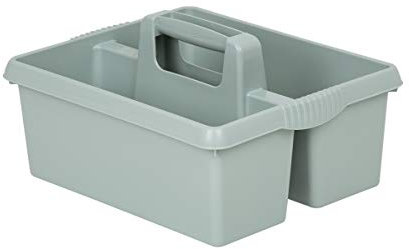Wham Silver Sage Plastic Handy Kitchen Housekeeper Cleaning Tool Utility Caddy Storage Box